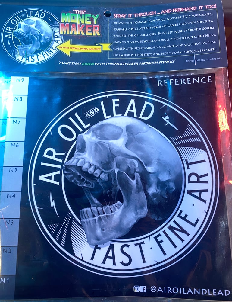 Image of AIR OIL AND LEAD "MONEY MAKER" STENCIL