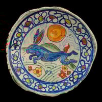 Image 1 of BEN FOSKER - 'HARE & FLOWER' GIANT DISH