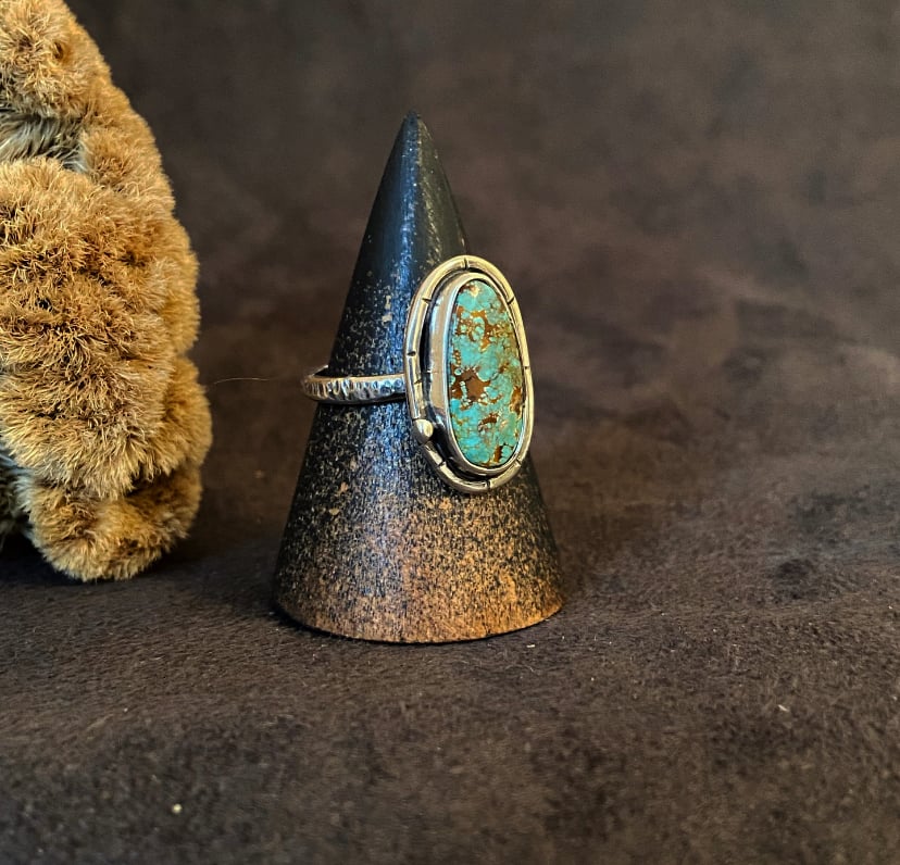 Image of Royston Turquoise ring #3