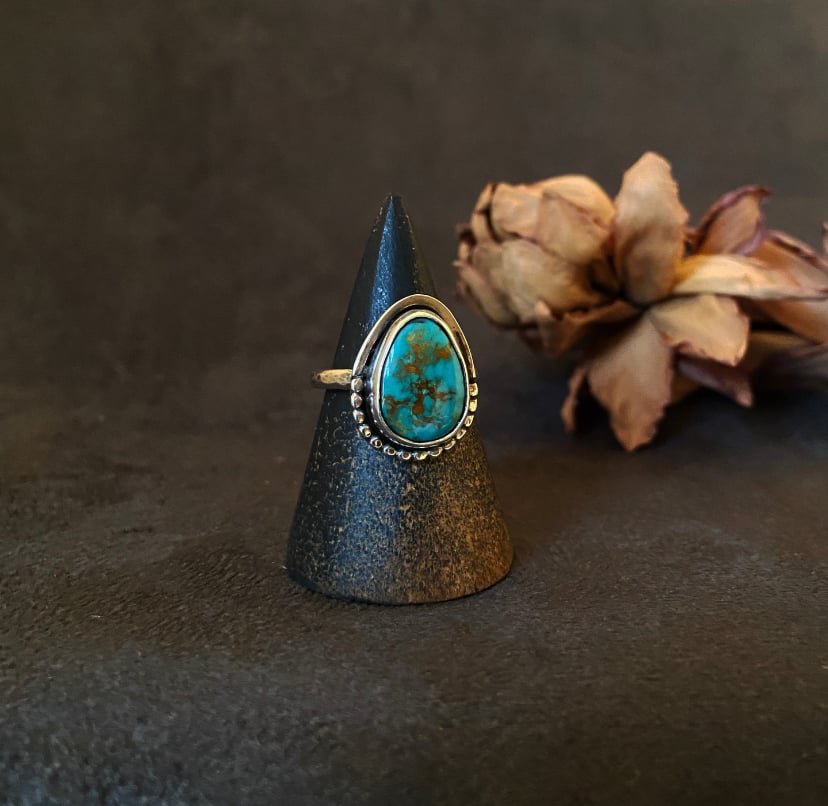 Image of Royston Turquoise ring #5
