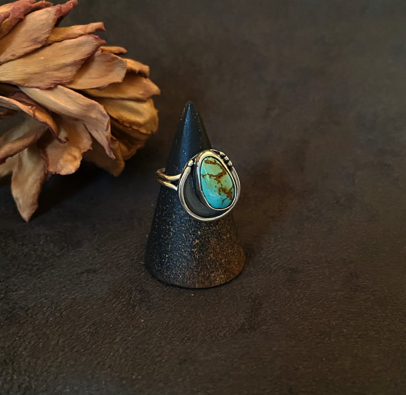 Image of Royston Turquoise ring #1