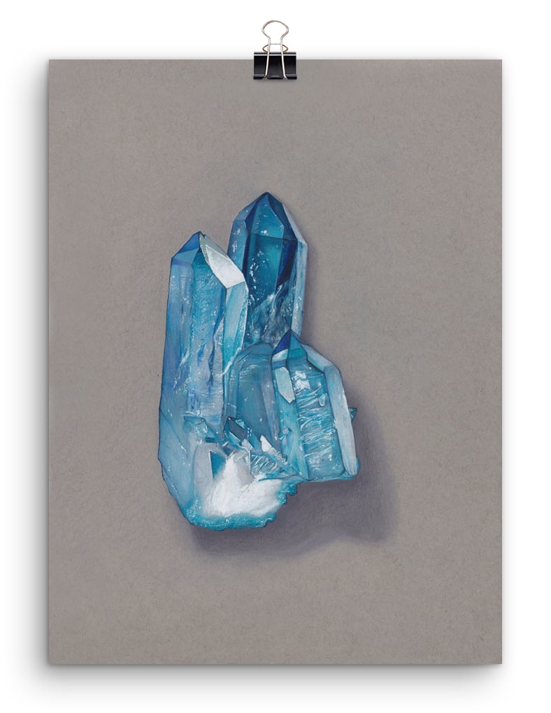 Image of 'Aqua Aura Quartz' | 9x12"