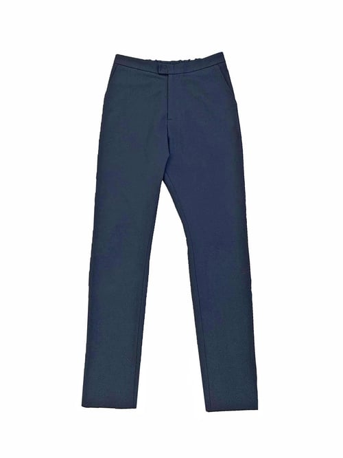 Image of Suit 1 - TROUSERS - Cotton twill - Dark blue