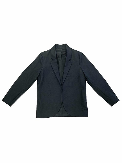 Image of Suit 1 - JACKET - Cotton twill - Black