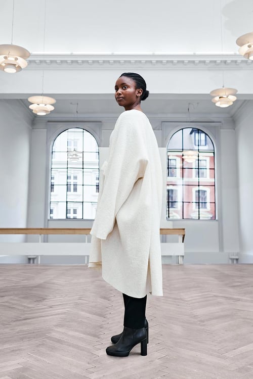 Image of Dress 1 - Organic wool - off white