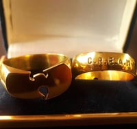 Image 1 of Custom made WU TANG Logo Ring (Gold or Silver) + Free bonus Wu Pin!