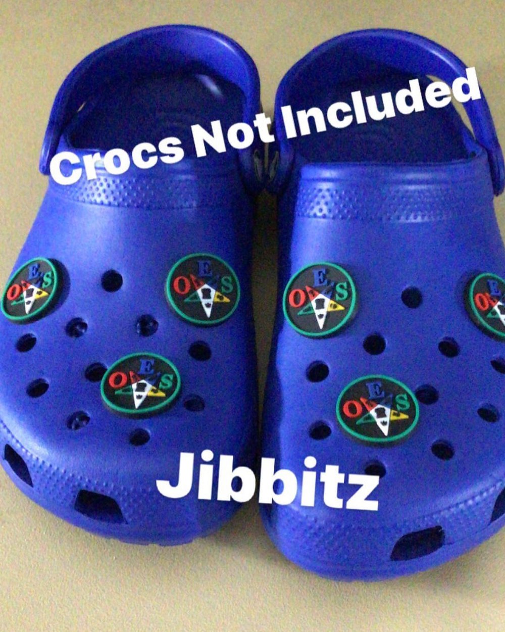 Blue jibbitz clearance