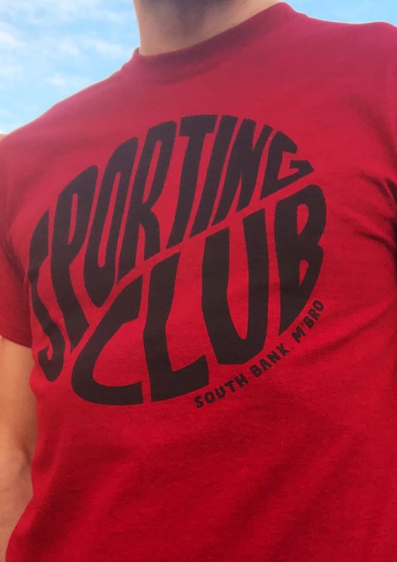 Image of SPORTING CLUB TEE CHERRY RED