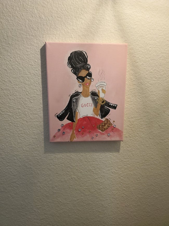 gucci canvas painting