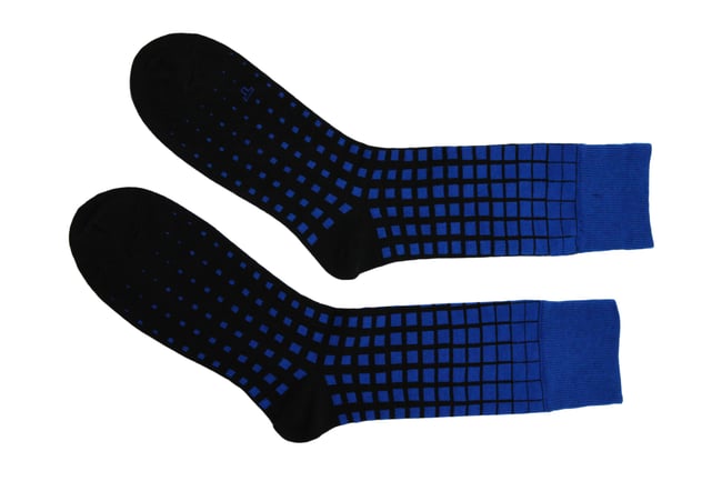 PARADIGMA cobalt socks, by Thijs Verhaar