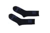 GRID black & navy socks, by Thijs Verhaar