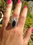 Onyx & Sterling Space Ring Image 2