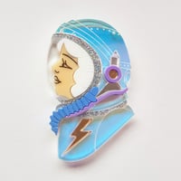 Image 1 of Spacewoman Brooch - White 