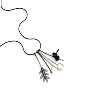 Image 2 of Oak leaf stem pendant