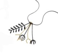 Mimosa pendant with seeds