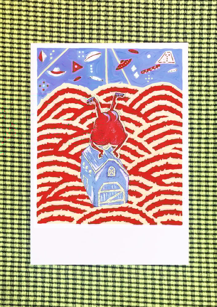 Image of Alien Arse Apple Postcard 