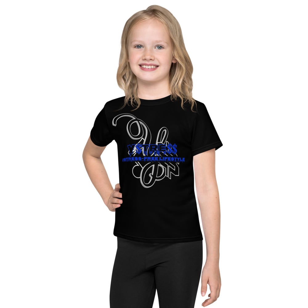 Image of YStress Exclusive Blue and Black Kids T-Shirt (boys and girls)