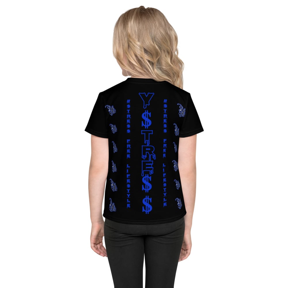 Image of YStress Exclusive Blue and Black Kids T-Shirt (boys and girls)