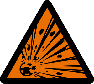Image of Explosive Airbag Warning