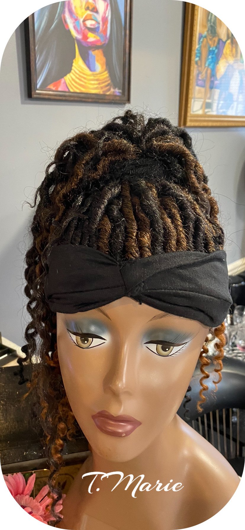 Handband ponytail wig