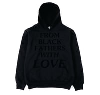 Image 1 of 14oz Black On Black Fathers Hoodie