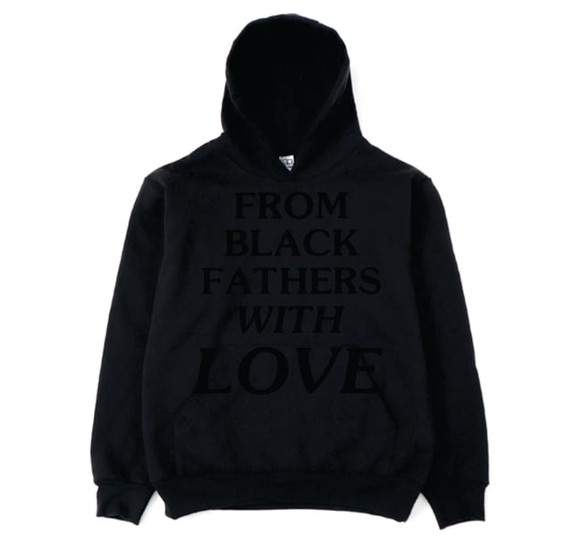 14oz Black On Black Fathers Hoodie