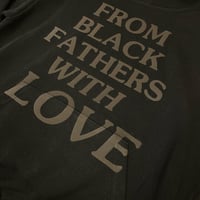 Image 2 of 14oz Black On Black Fathers Hoodie