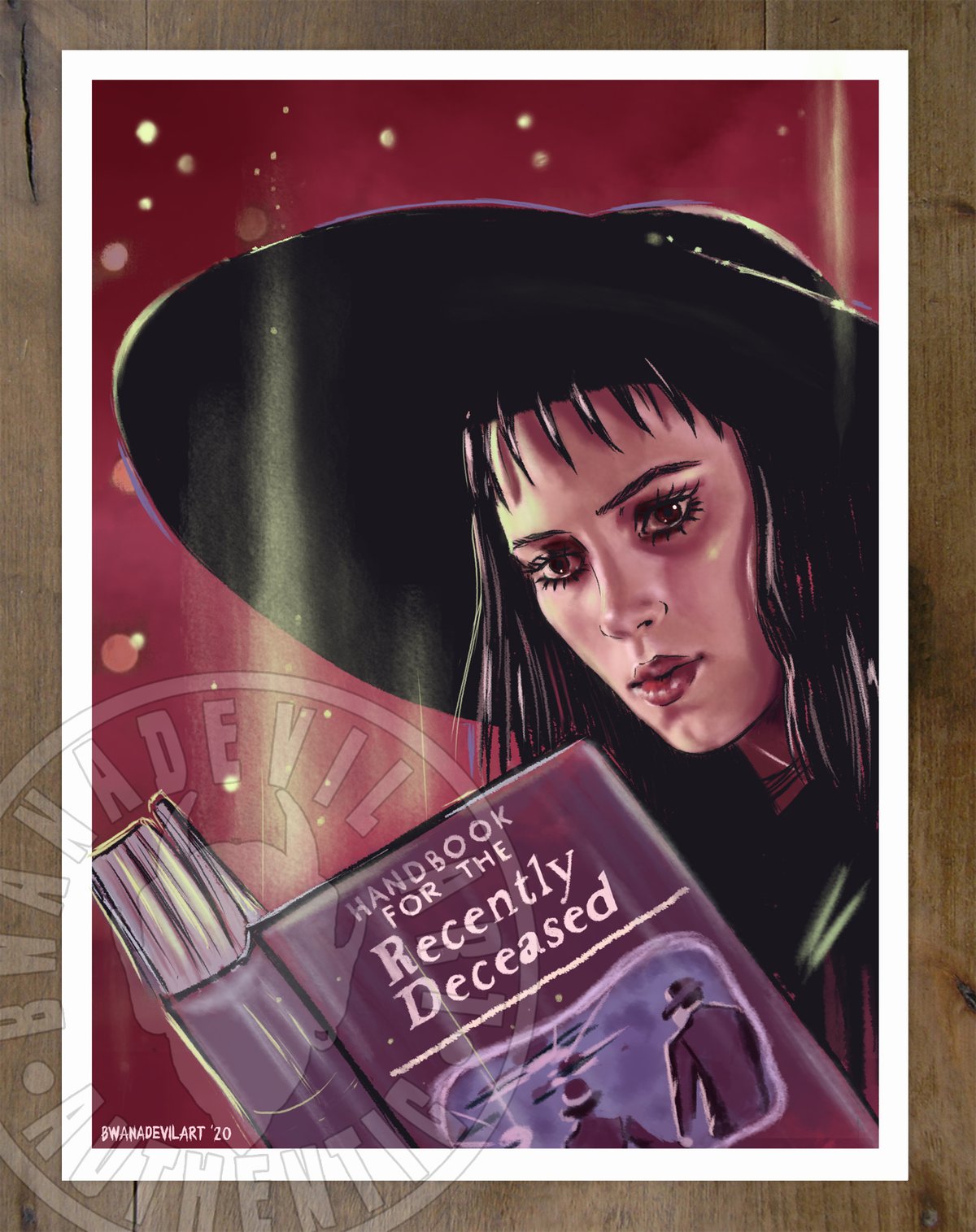 Image of Lydia Deetz ( Beetlejuice) Art Print 9 x 12 in.