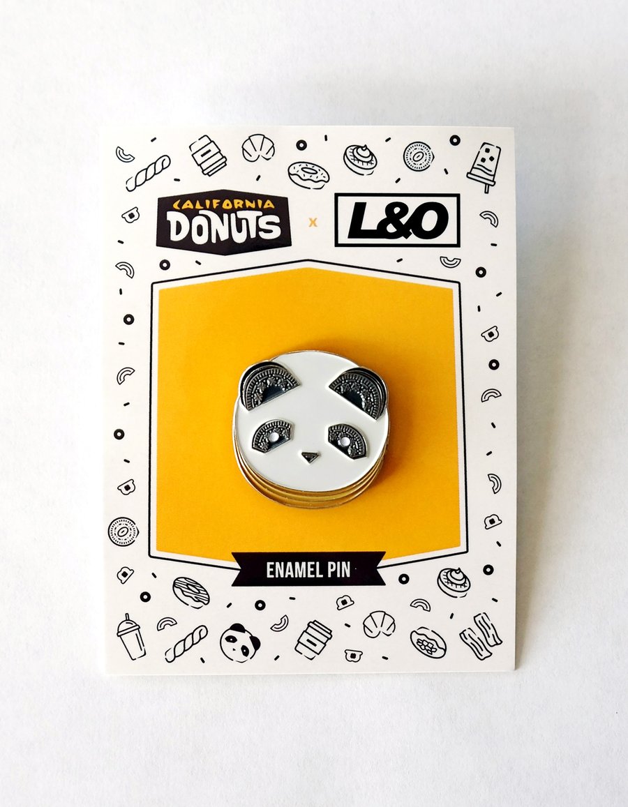 Image of Panda Donut Enamel Pin