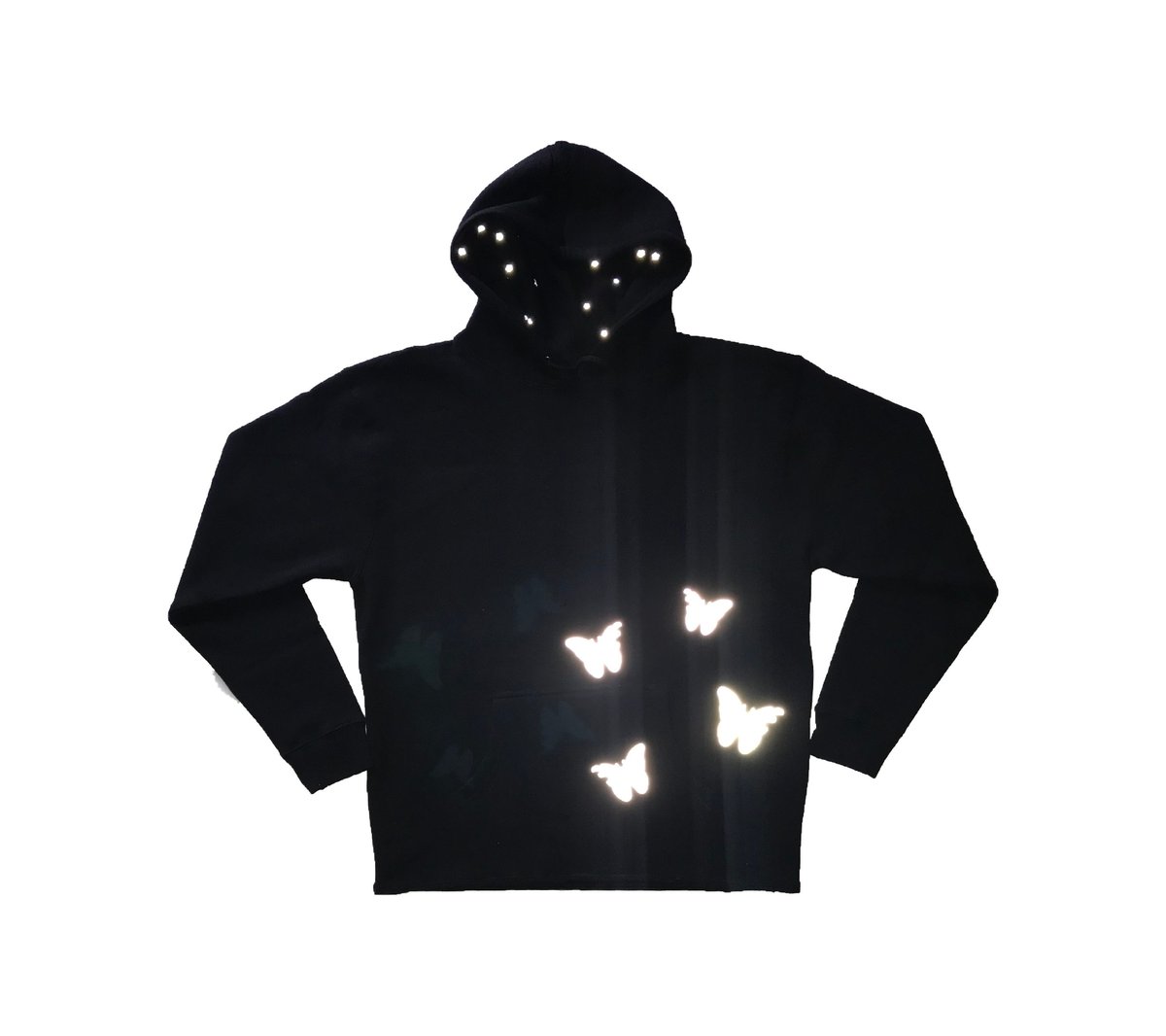 Reflective best sale butterfly hoodie