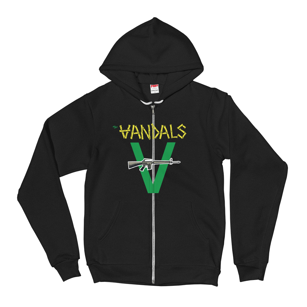 Classic Vandals Assault Hoodie in Black | The Vandals