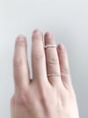 Slightly Smashed Rings in Sterling Silver
