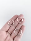 Slightly Smashed Rings in Sterling Silver