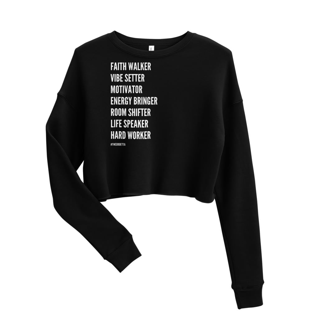 Image of "She Is" Crop Sweatshirt