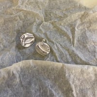 Image 2 of Silver Stud Earrings - Midi Uisce Stud