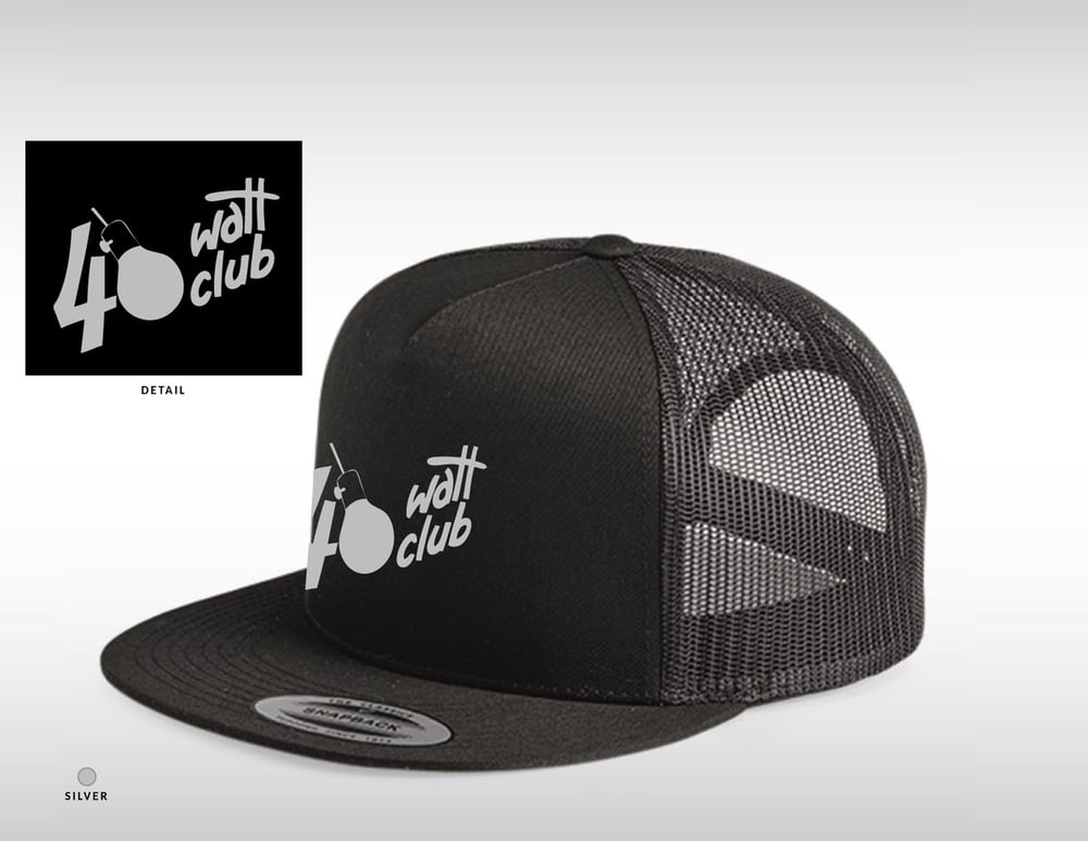 40 Watt Snap-Back - Silver Embroidered
