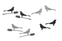 Image 3 of Wagtail small earrings