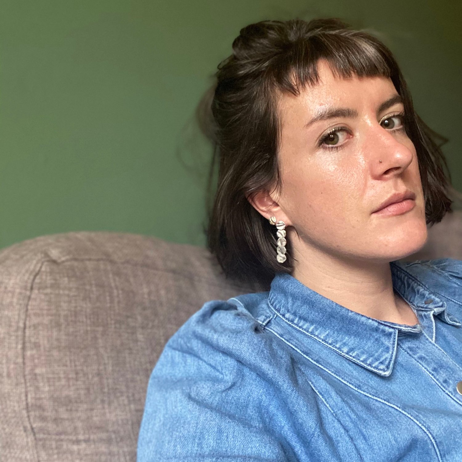 Image of Long Droplet Uisce Earrings