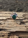 Kingman Turquoise Space Queen Ring