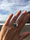 Kingman Turquoise Space Queen Ring