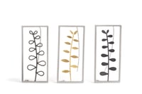 Rectangular brooch with single stem 