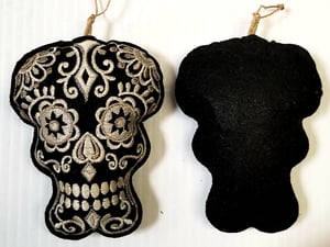 Image of Skull Head Hand-Felted Ornament