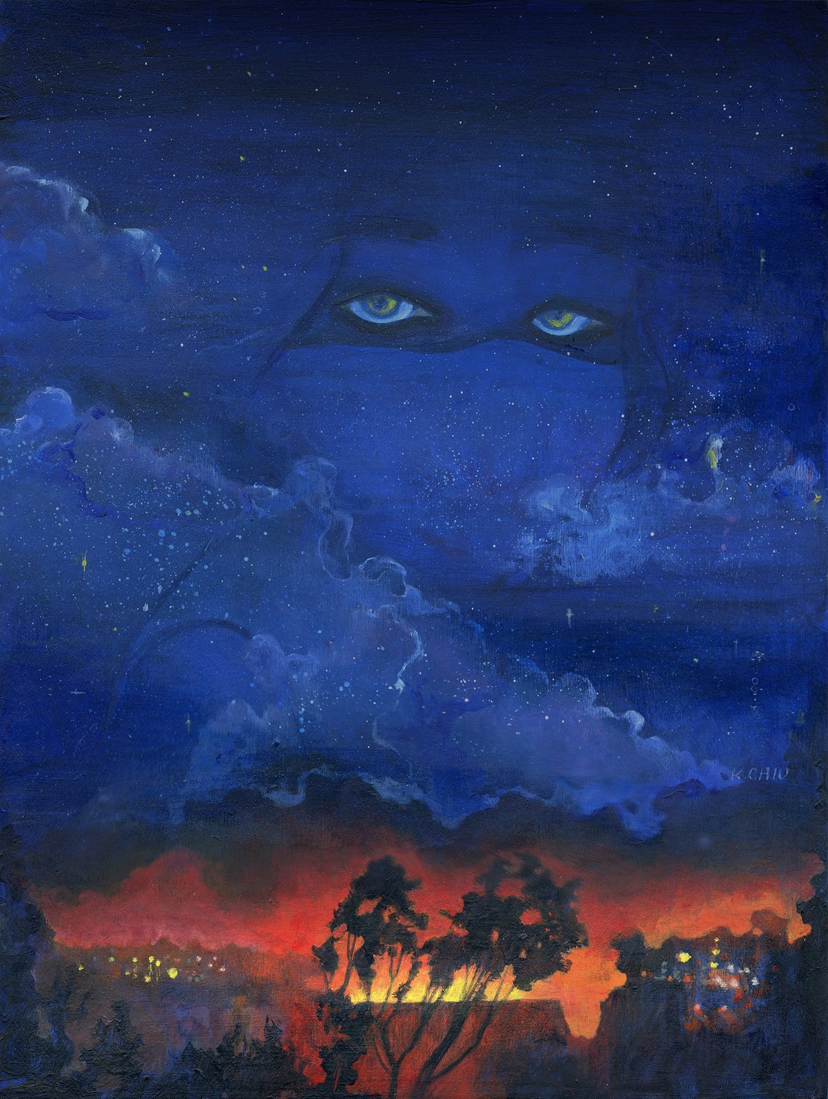 Image of Lucy in the Sky with Embers Print