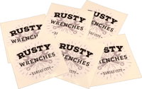 Rusty Wrenches Sticker - White