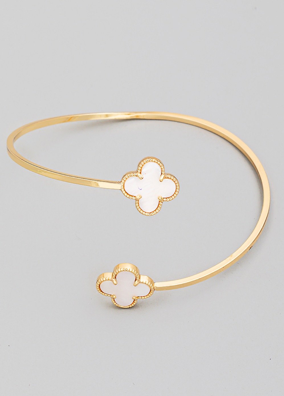 Image of Pearl Clover Open Cuff 