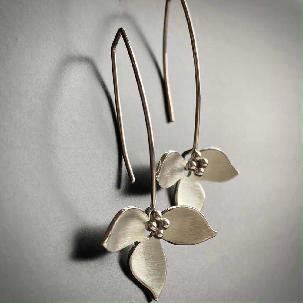 Lotus Earrings-silver / Ai Jewelry