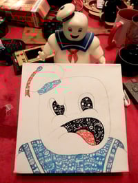 Image 5 of New ! Toile/Canvas Doodle Ghostbusters Original 20x20x4cm 