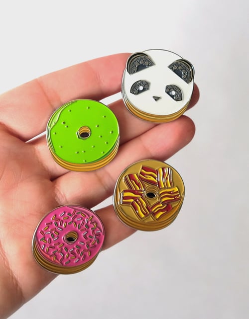 Image of Panda Donut Enamel Pin