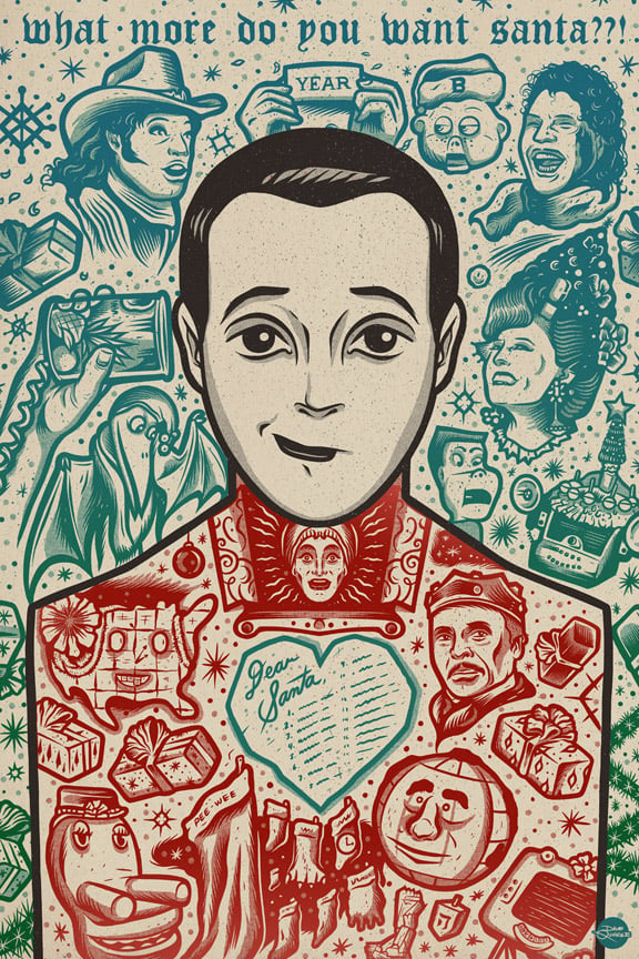 Image of Pee Wee - Icon Print - Playhouse Christmas Variant