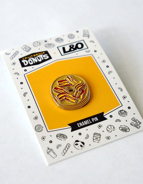 Image of Maple Bacon Donut Enamel Pin